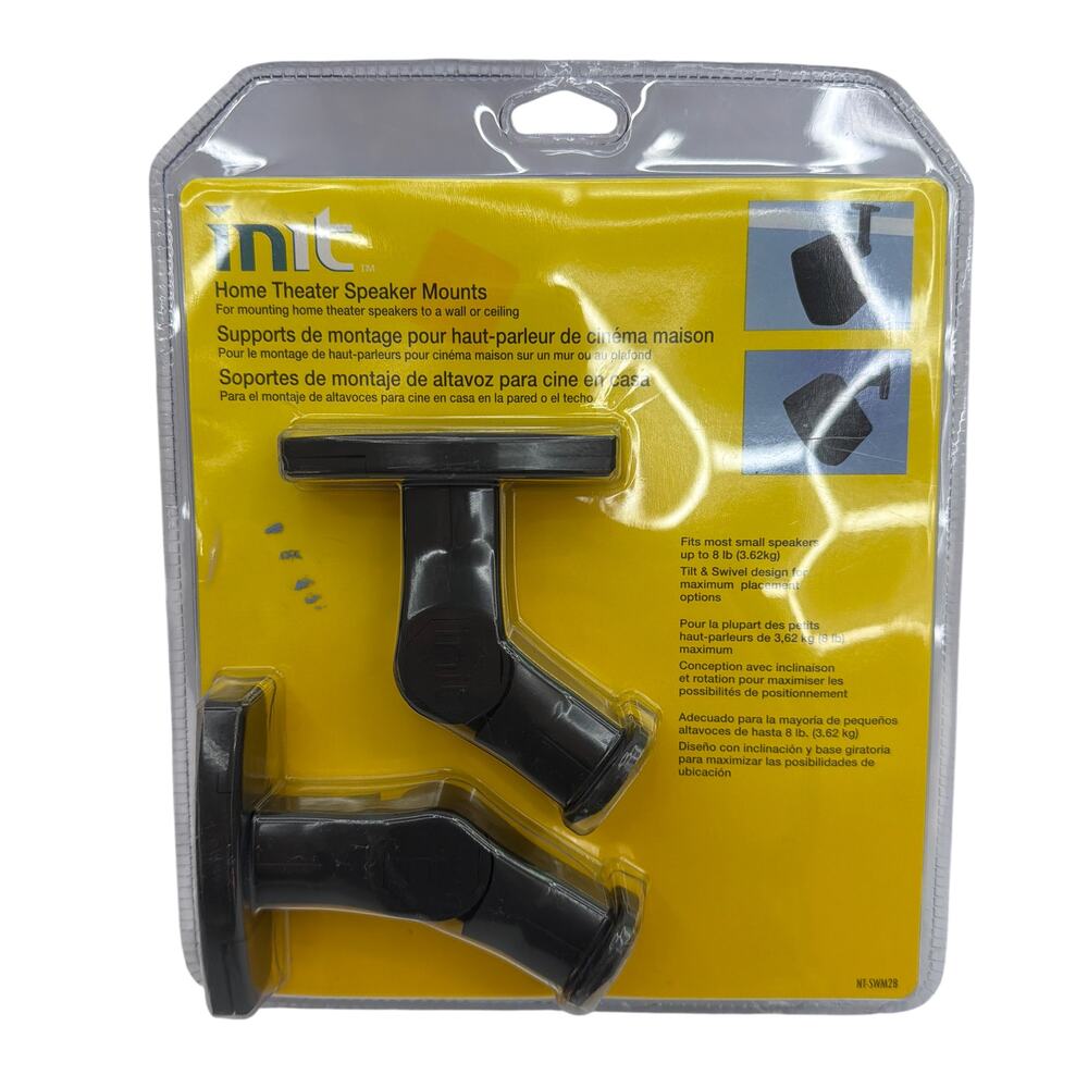 Init NT-SWM2B Home Theater Speaker Mounts 2-Pack Black